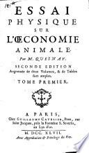 Essai Physique Sur L'Oeconomie Animale