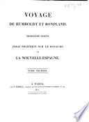 Essai politique sur le royaume de la Nouvelle-Espagne