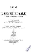 Essai sur l'armée royale au temps de Philippe Auguste