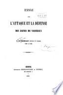 Essai sur l'attaque et la défense des lignes de vaisseaux