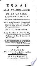 Essai sur l'éloquence de la chaire