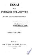 Essai sur l'histoire de la nature