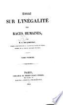 Essai sur l'inégalité des races humaines