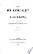 Essai sur l'inégalité des races humaines