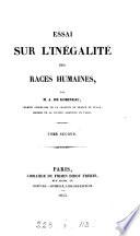 Essai sur l'inégalité des races humaines