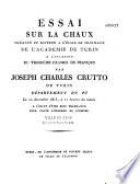 Essai sur la chaux