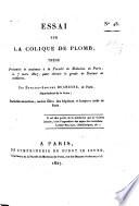 Essai sur la colique de plomb
