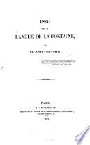 Essai sur la langue de La Fontaine