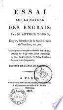 Essai sur la nature des engrais ; par M. Arthur Young, ... Traduit de l'anglais par M. M***.
