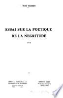Essai sur la poétique de la négritude