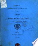 Essai sur la theorie des eaux courantes