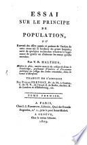 Essai sur le principe de population