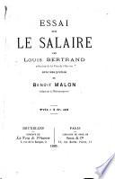 Essai sur le salaire