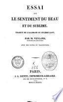 Essai sur le sentiment du beau et du sublime