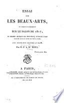 Essai sur les Beaux-Arts, et particulièrement sur le Salon de 1817