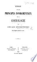 Essai sur les principes fondamentaux de la cosmologie