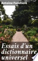 Essais d'un dictionnaire universel
