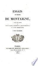 Essais de Michel de Montaigne