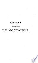 Essais de Michel de Montaigne