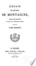 Essais de Michel de Montaigne