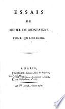 Essais de Michel de Montaigne