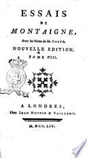 Essais de Montaigne, Avec les Notes de M. Coste