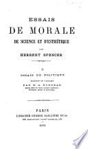 Essais de morale, de science et d'esthétique, tr. par A. Burdeau
