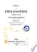 Essais de philosophie Amèricaine par Ralph Emerson