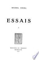 Essais: Essais I