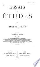 Essais et études