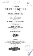 Essais historiques et biographiques