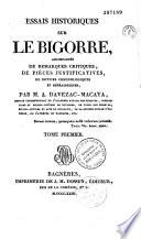 Essais historiques sur le Bigorre