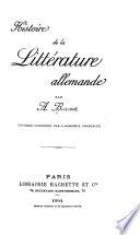 Essais sur la littérature allemande ...