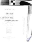 Essais sur la sensibilité contemporaine: Nietzsche