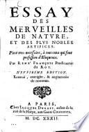 Essay des merveilles de nature et des plus nobles artifices