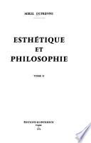 Esthétique et philosophie