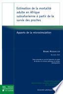Estimation de la mortalité adulte en Afrique subsaharienne à partir de la survie des proches