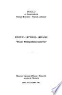 Estonie, Lettonie, Lituanie