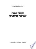 Établir l'identité