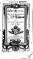 Etat Actuel de la Musique du Roi et des trois spectacles de Paris. /Illustrations de Ch. Eisen et C. P. Marillie