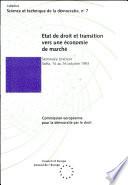 Etat de droit et transition vers une économie de marché