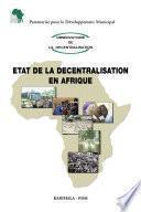Etat de la décentralisation en Afrique