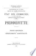 État des communes à la fin du XIXe siècle: Pierrefitte - Romainville