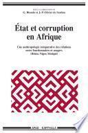 Etat et corruption en Afrique