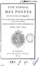 État général des postes du roayume [sic] de France