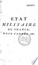 Etat militaire de France, pour l'année 1758 [-1793]... Par MM. de Montandre-Lonchamps..., & de Roussel