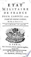 État militaire de France, pour l'année 1758-93 ...