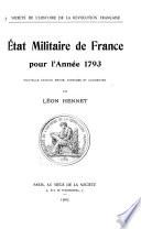 État militaire de France pour l'année 1793