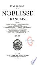 Etat présent de la noblese française