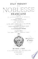 Etat présent de la noblesse française